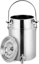 304 Stainless Steel Milk Can with Spigot 1.3 Gallon 5 Liter Metal Water Beverage picture