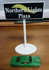 Vintage Northern Lights Valley Plaza Syracuse NY. Nostalgic Mini Sign 5.75