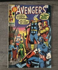 Marvel Comics The Avengers #92 (1971) Thor Iron Man Captain America - Roy Thomas picture