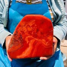 9.65LB Large Natural Red Jasper ore standard Quartz Crystal Healing Sample 5907 picture