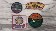 Vintage BSA Boy Scout Patch Lot – 4 Assorted Council, Camp & Event Patches picture