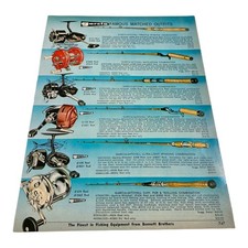 1968 Garcia Fisning Rods & Reels • Full Color 2 Page Catalog Ad with Prices picture
