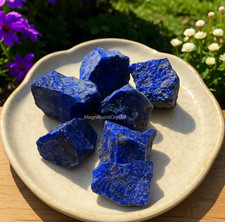 3PCS Rough Lapis Lazuli Raw Natural Stone Crystal Energy  Healing Rocks Gift picture