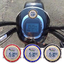 Motorcycle Watch Waterproof Handlebar Clock with Glowing Dial Stick-On Clock picture