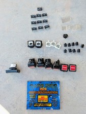 IGT Game King Button Lot –CHANGE Buttons, PLAY MAX CREDITS, Microswitches, Panel picture
