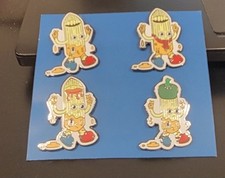 Domino's Pizza Enamel Hat Pin ******NEW*** Mac Scott Mac N Cheese Pin Set Of 4 picture