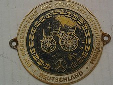 Vtg MERCEDES-BENZ European Delivery Program GRILLE / BADGE 2 3/4
