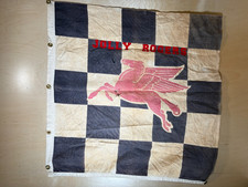 Vintage Mobil Pegasus Checkered Racing Flag Jolly Rogers Motorcycle Club Seattle picture