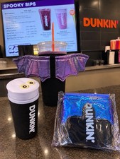 Dunkin' Halloween Bat Wing Cup Sleeve picture