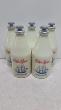 (5) Vintage Old Spice After Shave Glass Bottle 2.5 oz Star Cap Full 2-1/2 fl oz picture