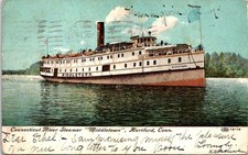 Middletown River Steamer 1908 Hartford Connecticut Postcard G78 picture