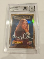 2018 Avengers Infinity War Elizabeth Olsen Auto RP2 Beckett BAS Auto 10 picture