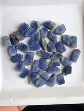 37 Pieces Raw Blue Sapphire Crystal, Natural Sapphire Rough Lot, 174 Ct,Specimen picture