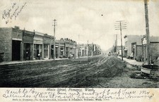 Main St. 1906 Pomeroy WA Washington Vintage Postcard COPY picture