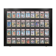 PENNZONI Sports Card Display Case, Holds 36 PSA Graded Sports & Playing Cards picture
