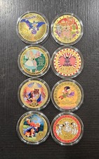Disney D23 Expo 2026: Gold Anniversary Medallions Complete Set of 8 picture
