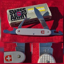 NOS Vntg VICTORINOX Alox Soldier 1992 Swiss Army Knife in Box 53929 Switzerland picture