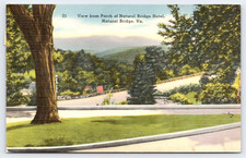 c1950 Porch View Natural Bridge Hotel, VA Postcard, Appledore Historic Landmark picture