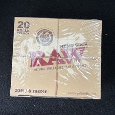 RAW HEMP WICK Full Display Box of 20 Rolls (20 ft Per Roll) Hemp and Beeswax picture