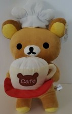 NWT Big 19” Rilakkuma Plush - Cafe Cup Waiter Chef Hat Waiter San-X picture