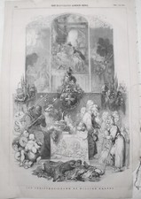 1847 Old Christmas, drawn by William Harvey. Original print. picture