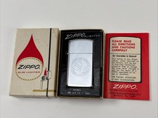 Vintage 1965 Zippo Slim Dana Casting Advertising W/ Original Box Never Used Rare picture