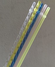 STARBUCKS Colorful Long Straw 26.5cm Reusable Five-color Straws Durian Cup Straw picture
