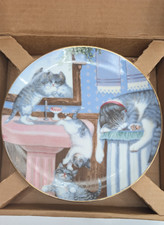 Vintage Mischief Makers Cat Plate Gre Gerardi Country Kitties Hamilton 1988 picture