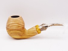 olive wood pipe Volkan Alberto Paronelli billiard 9mm pfeife handmade italy picture