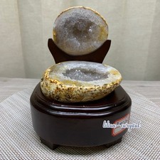 1.5LB Natural amethyst Agate Treasure Basin Quartz Geode cluster Healing decor picture