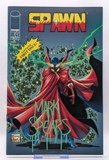 SPAWN 77 #1 TODD McFARLANE EXCLUSIVE COVER C - SIGNED BY MARK SPEARS GREEN DRIP picture