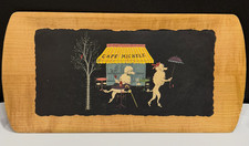 Vintage MCM Kentley Fifi & Pepe 4 Set Serving Trays Paris Poodle Café Michele picture