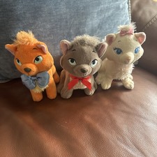Rare Lot of 3 Aristocrats Marie Toulouse Berlioz Vintage Plush Dolls 6 Inch picture