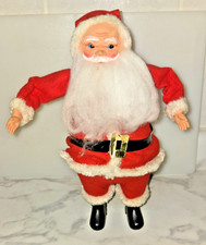 Vtg 1960's Singing Santa Claus Figurine Red Suit Blue Eyes Japan table top decor picture
