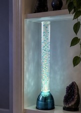 39” AQUA PEARL Lite Turquoise/ Teal Bubble Light Rare Tall Model NIB Vintage picture