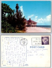 Vintage 1960 Sanibel Island Florida Lighthouse Postcard O'Brien Color Studios picture