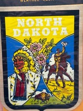 Vintage North Dakota State Souvenir Travel Decal picture