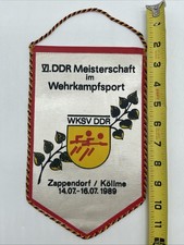 German DDR Athletic Champions In Multiple Sport Flag Hanging 1989 SAALKREIS picture