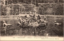 Versailles Chateau Groupe des Enfants Dores Postcard France Sepia Vintage Rare picture