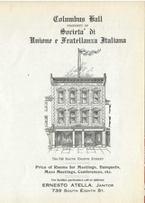 Early Vintage Italian American Society~S.U.F.I. Fraternal Ephemera~Philadelphia picture