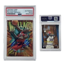 1997 Ben Wallace Skybox Z Force #165 PSA Authentic Auto picture