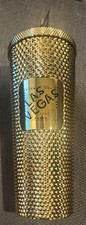 Starbucks Las Vegas Nevada Gold Studded Tumbler 24 oz Venti Cold Cup BRAND NEW picture