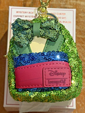 New Disney Loungefly Mini Backpack Princess Mulan Sequin Bag Charm Keychain picture
