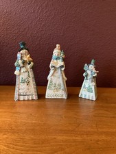 Vintage Tii Collections Handpainted Glittered Resin Snowman Figurines picture