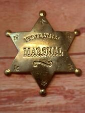 Western Badge Old West Solid Brass 3