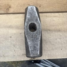 VINTAGE HUBBARD 10 POUND NEVADA PATTERN SLEDGE HAMMER HEAD MADE IN USA WITH LOGO picture