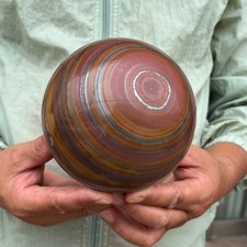 6.94LB Rare Color Natural Tiger Eye Stone Ball Quartz Crystal Ball Reiki Healing picture