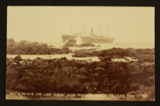 Wreck of the White Star Liner Suevic on The Lizard Rocks 1907 Postcard RPPC picture