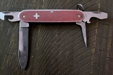 VINTAGE Silver VICTORINOX ALOX SWISS ARMY KNIFE  Old Cross picture