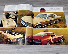 Vintage 1968 Ford Mustang GT Dealer Sales Brochure 68 Fastback Hardtop picture